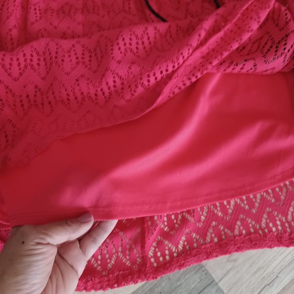 WOMEN'S CUFF DRESS/MEDIUM SIZE (7/9) / CORAL COLOR / NOBOUNDARIES BRAND - Picture 9 of 12